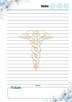 Caderno Coleção Profissões Médica - Capa 1 - Papel & Paixão Scrapbook
