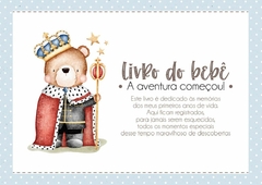 Livro do Bebê Tema Ursinho Rei Cute - Menino - comprar online