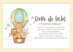 Livro do Bebê Tema Animais no Balão Cute - Menino - comprar online