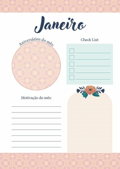 Planner Permanente Coleção Frida - Capa 2 - Papel & Paixão Scrapbook