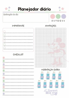 Planner Diário Permanente Coleção Sweet Like Me na internet