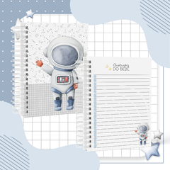 Caderneta de Saúde Astronauta Afetivo - Menino - Papel & Paixão Scrapbook