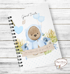 Caderneta de Saúde do Bebê Ursinho Baby - Menino
