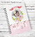 Caderneta de Saúde Moldura Floral 1 - Menina