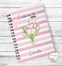 Caderno de Pedidos Floral