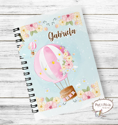 Caderno Balão de Ar Menina ou Bebê