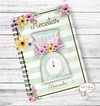 Caderno de Receitas Floral - Modelo 2