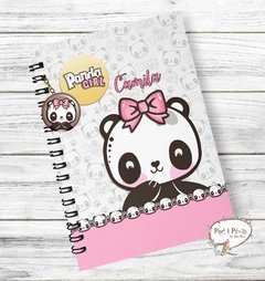 Caderno Infantil Panda Girl Modelo 1 - Menina