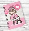 Caderno Infantil Panda Girl Modelo 2 - Menina