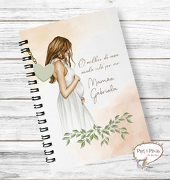 Planner da Gestante Aquarela Neutra - Capa 1