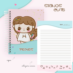 Caderno Coleção Signos Cute - Peixes