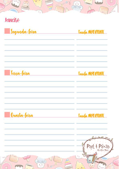 Planner Permanente Candy Girls 3 - Papel & Paixão Scrapbook