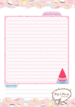 Caderno de Receitas Candy Girls 1 - Papel & Paixão Scrapbook