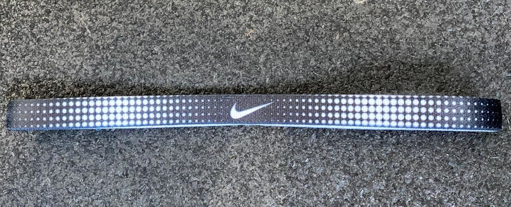 Faixa de Cabelo Nike Preta com Branco - Crossthings