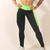 Calça Legging Feminina C/ Rec Contraste Bs Verde / Preto