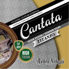 620T ENCORDADO CANTATA TITANIO PLATEADO GUITARRA CLÁSICA TENSIÓN ALTA - comprar online