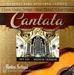 630-3ºG ENCORDADO CANTATA PLATEADO GUITARRA CLÁSICA CON 3º ESPECIAL TENSIÓN MEDIA - Medina Artigas