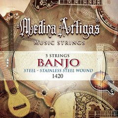 1420 ENCORDADO MEDINA ARTIGAS BANJO PLATEADO