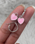 ARGOLLAS CORAZÓN PINK 2.6CM - comprar online