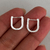 ARGOLLAS BROQUEL "U" 1.4CM - comprar online