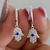 ARGOLLAS MANO DE HAMSA BLUE 2.8CM