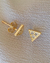 AROS TRIANGLE BRILLANTE GOLD - comprar online