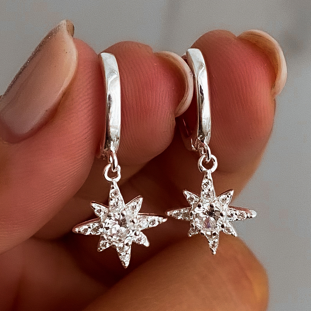 Argollas con estrellas sale