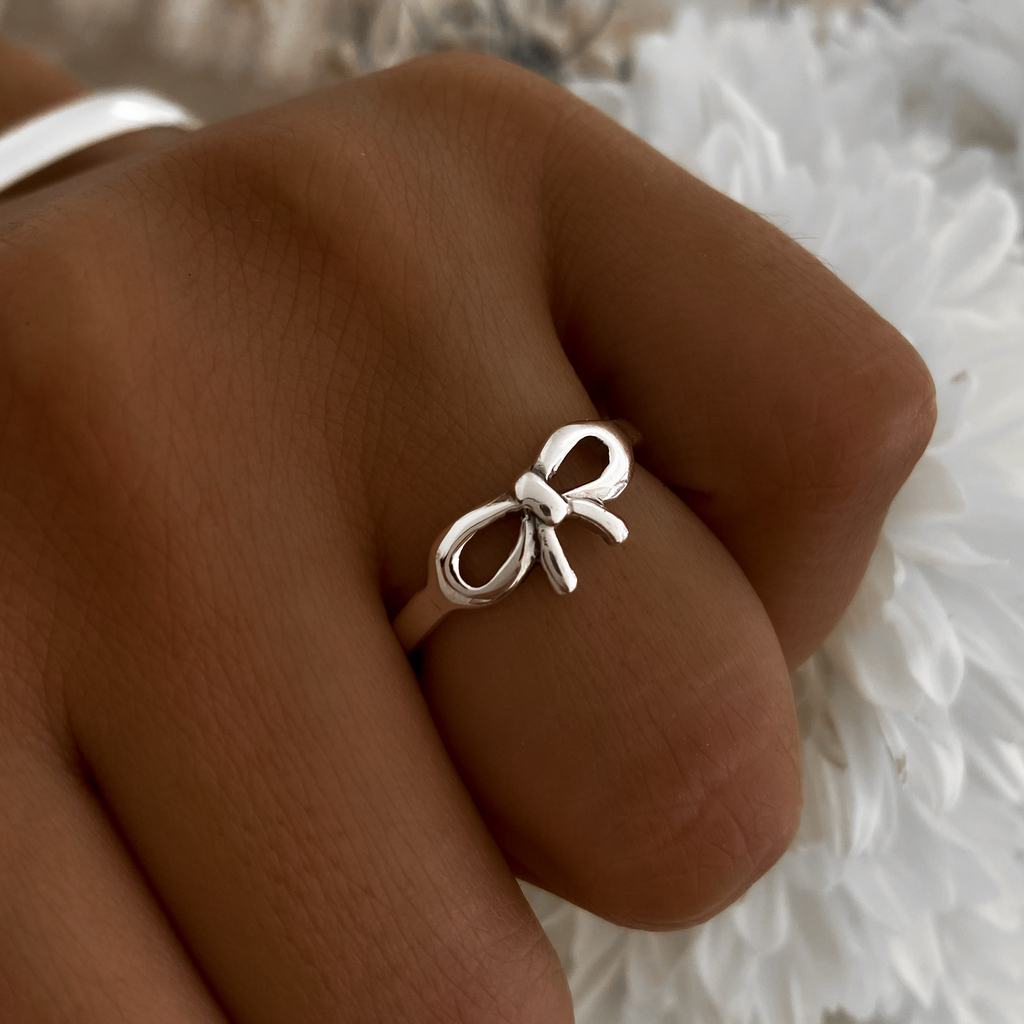 Anillo moño plata deals