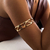 BRAZALETE WAVE DORADO 8CMD - comprar online