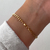 PULSERA GRUMET LOVE DORADA 4MM-19CM - comprar online