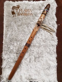 Flauta nativa em madeira cedro Gm