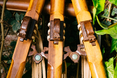 Flauta tripla em madeira nobre Gm - loja online