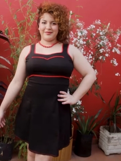 Vestido Sofía Vivos Negros