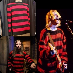 Sweater Kurt Rojo y Negro Comprar en Voodoo Cat