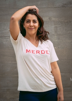 REMERA MERDE (natural)