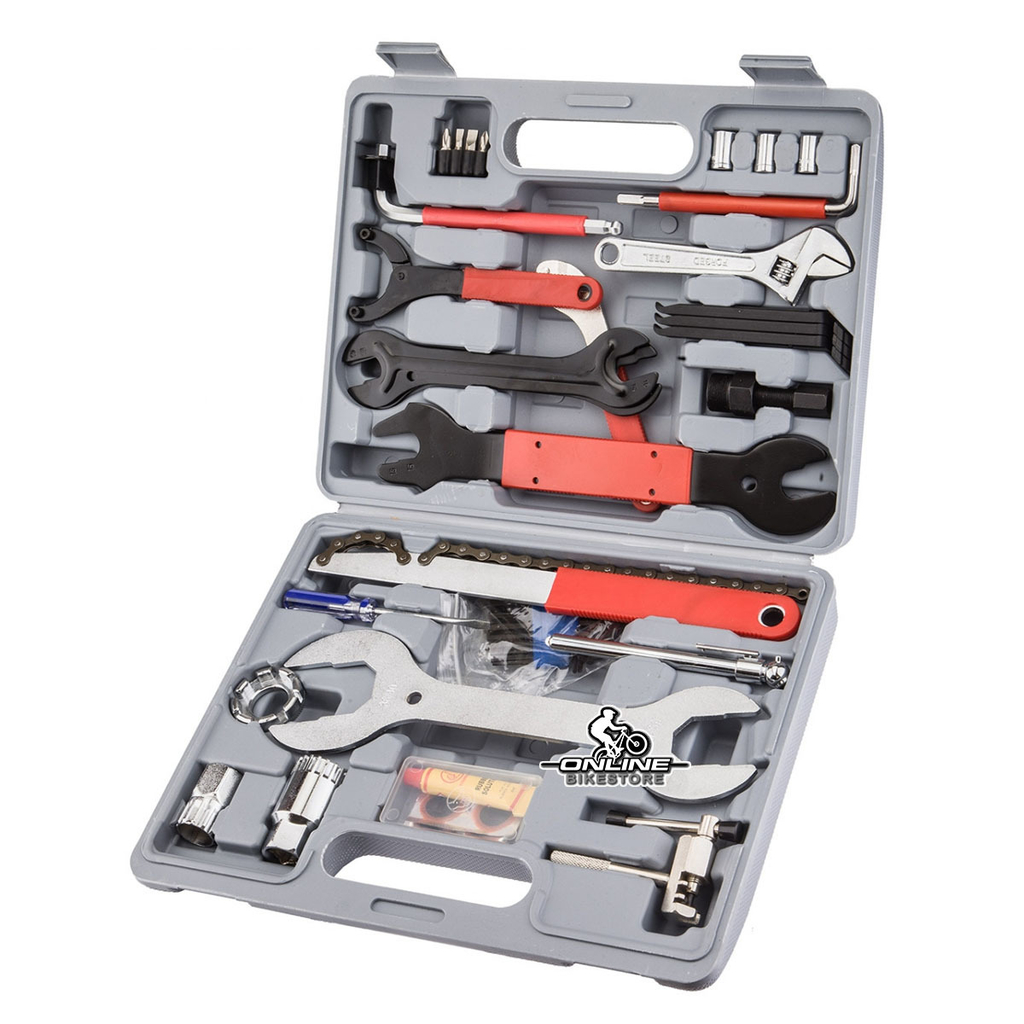 Borgen Kit de herramientas para bicicleta - 37 piezas - Juego de  herramientas - Kit de reparación de bicicletas para uso en carretera -  Adecuado para