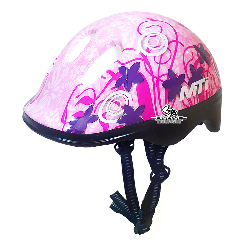 Casco bici infantil rosa.