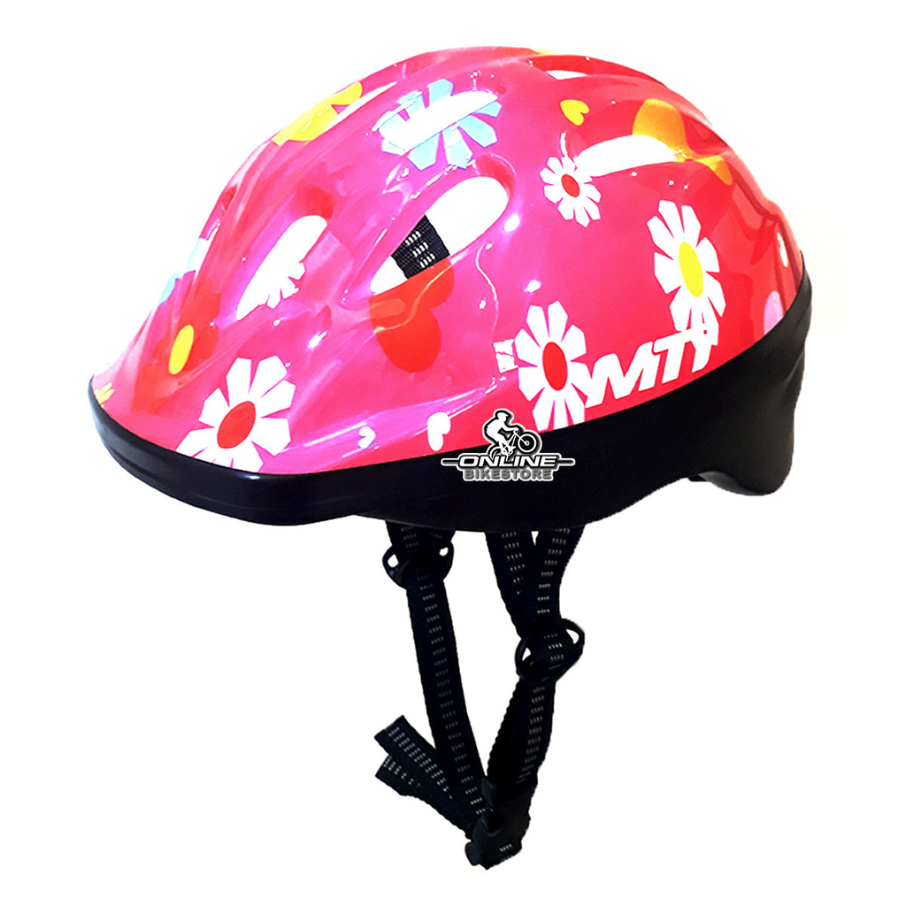 Casco bici infantil rosa.