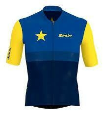 SANTINI JERSEY BLACK STAR 2023 BK/BLUE