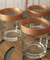 Vaso retro borde cobre - La Crockery