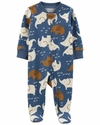 Carter's Enterito Pijama con pies algodon - Elefantes