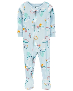 Carter's Enterito Pijama 2T a 5T nena - Celeste mariposas