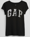 GAP remera con logo - Negro con logo Gap