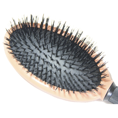 Raquete Mega Hair - #5015 da Escovas Fidalga: Escova Reta de Plástico com Cerdas de Náilon, Cabo Emborrachado, 23 x 4,5 x 3 cm, Produto 100% Brasileiro