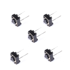 Pack 5 Boton Pulsador Tecla 2 Pines Switch 6mm x 6mm Nubbeo