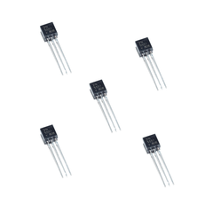 Pack 5x Transistor 2N5551 NPN 160V 600mA TO92 Arduino Nubbeo - comprar online