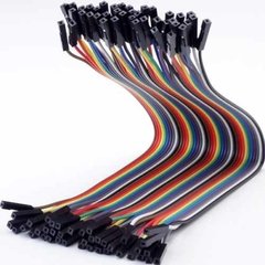 Pack 40 Cables 20cm Protoboard Hembra Hembra Nubbeo