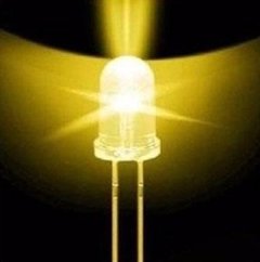 Pack 10 Leds 5mm Amarillo Cristal Alto Brillo Arduino Nubbeo