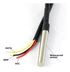 Sensor Digital Temperatura Ds18b20 Cable 3 Metros Sumergible Nubbeo - comprar online