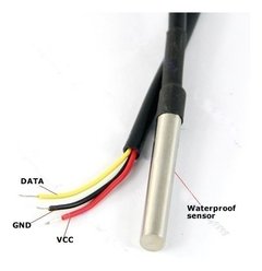 Sensor Digital Temperatura Ds18b20 Cable 1 Metro Sumergible Nubbeo - comprar online